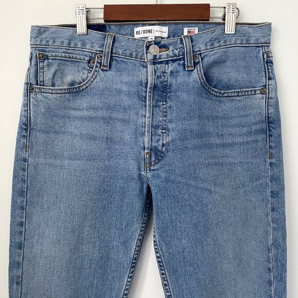 Re/Done Originals Straight Skinny Jeans Light Wash - Picture 4 of 16